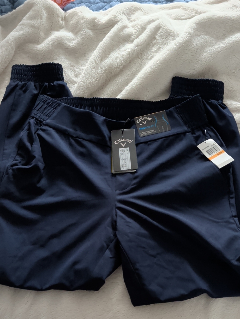 Callaway Women's Navy Truesculpt Elastic Waist Golf Pants Joggers